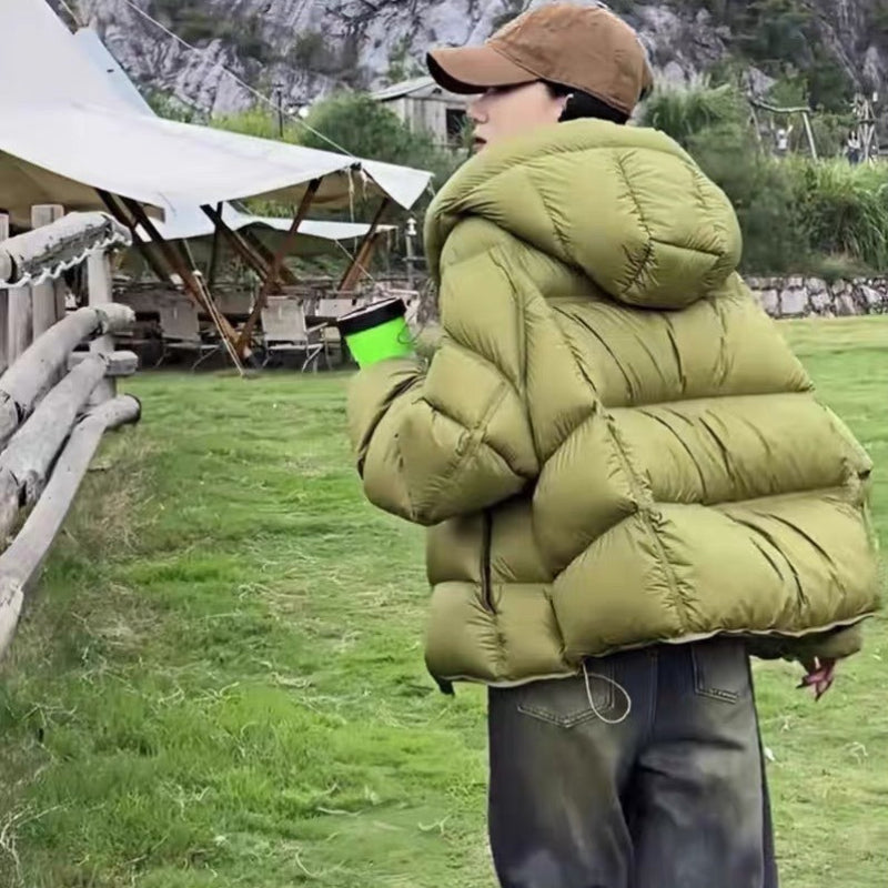 フード付きボリュームダウンジャケット(4colors)