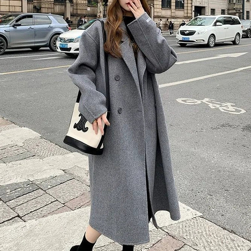 ウールブレンドロングコート(6colors)