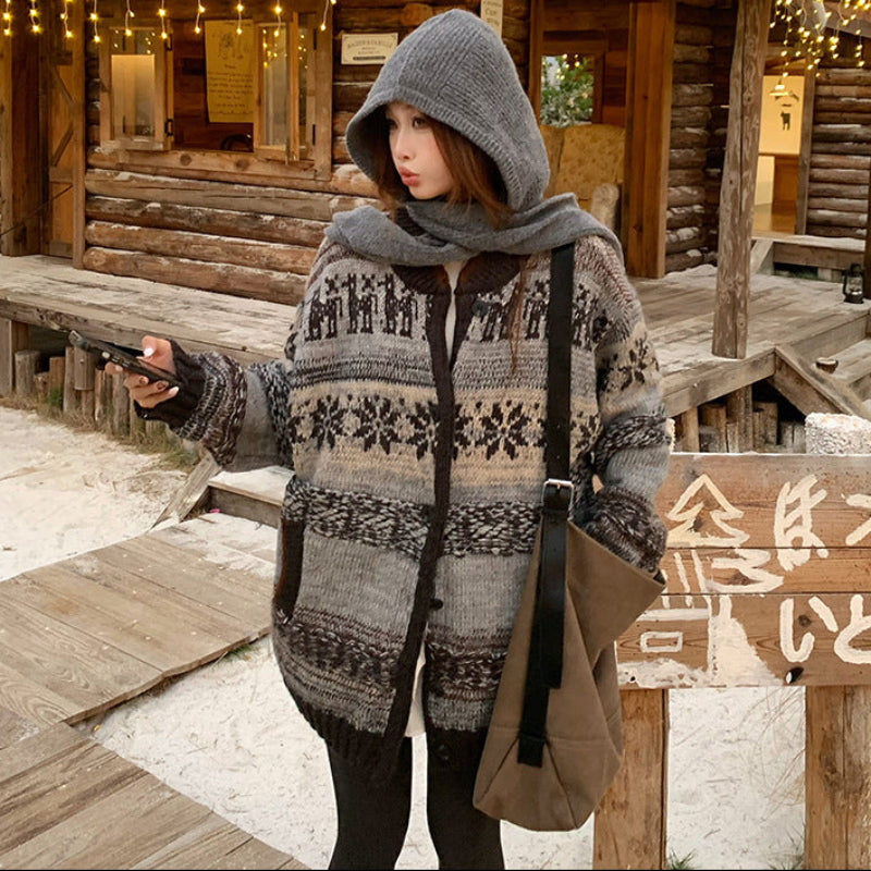 ノルディックカシミヤブレンドカーディガン