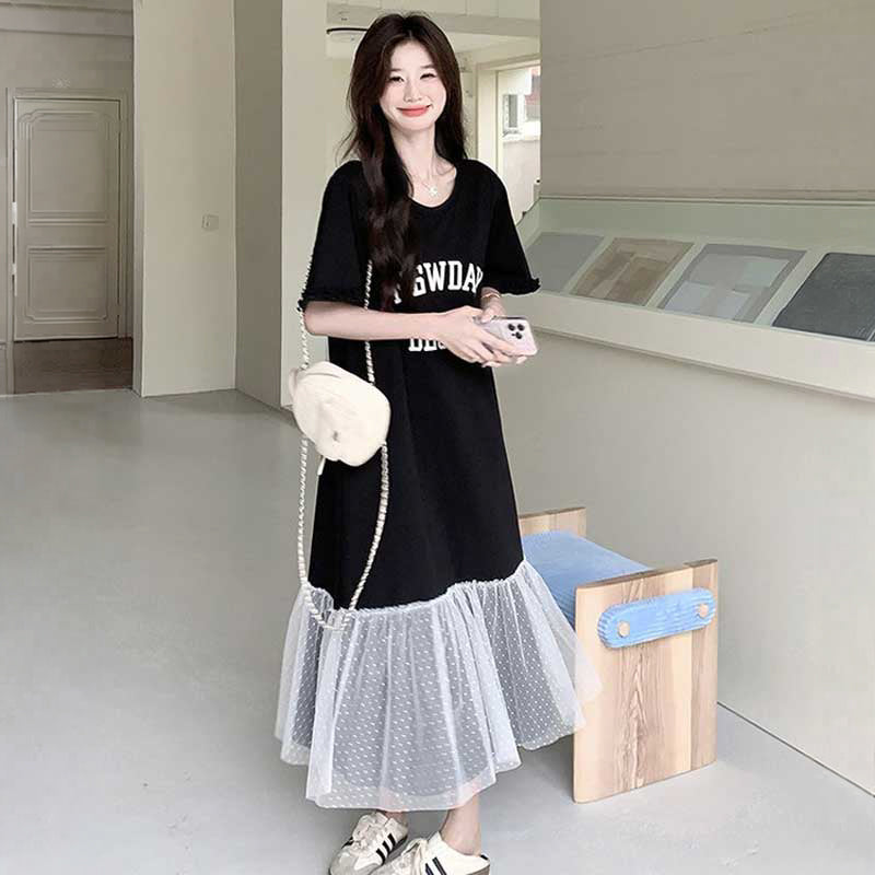 ドッキングロゴTシャツワンピース