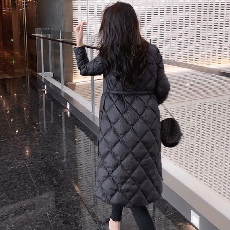 スタンドカラーキルティングコート(2colors)