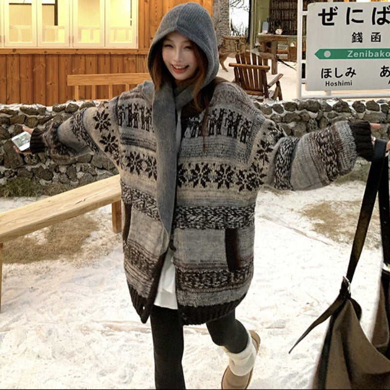 ノルディックカシミヤブレンドカーディガン