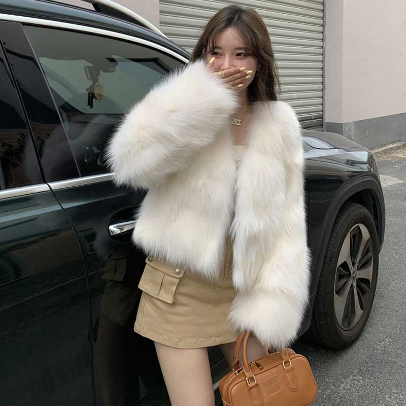 ロングシャギーショートコート(4colors)