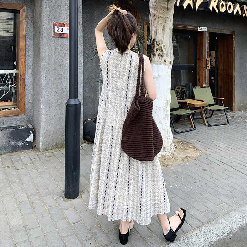 エスニックスストライプワンピース