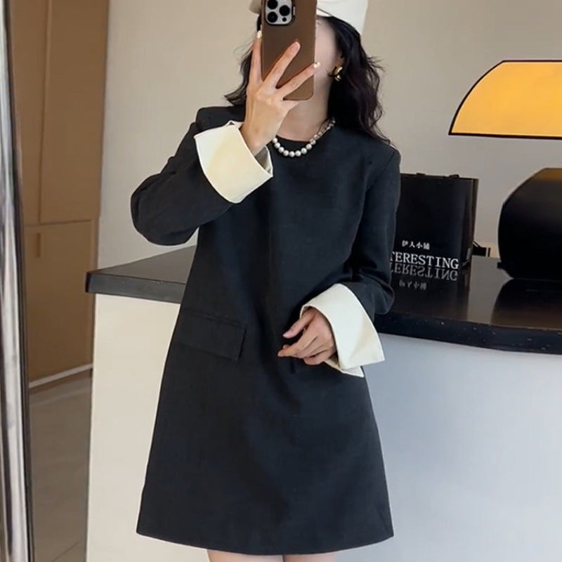 カフスデザインミニワンピース