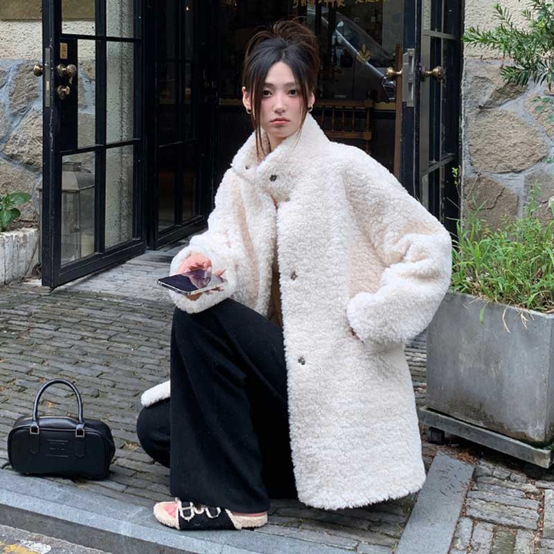 カーリーボアコート(2colors)