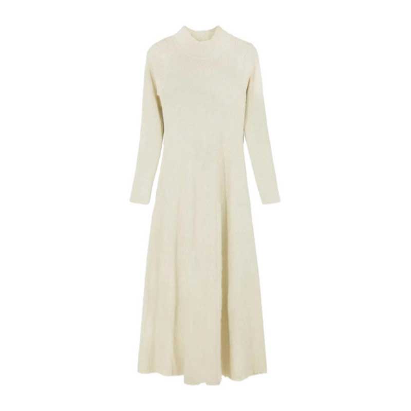 ハイネックフレアニットワンピース(2colors)