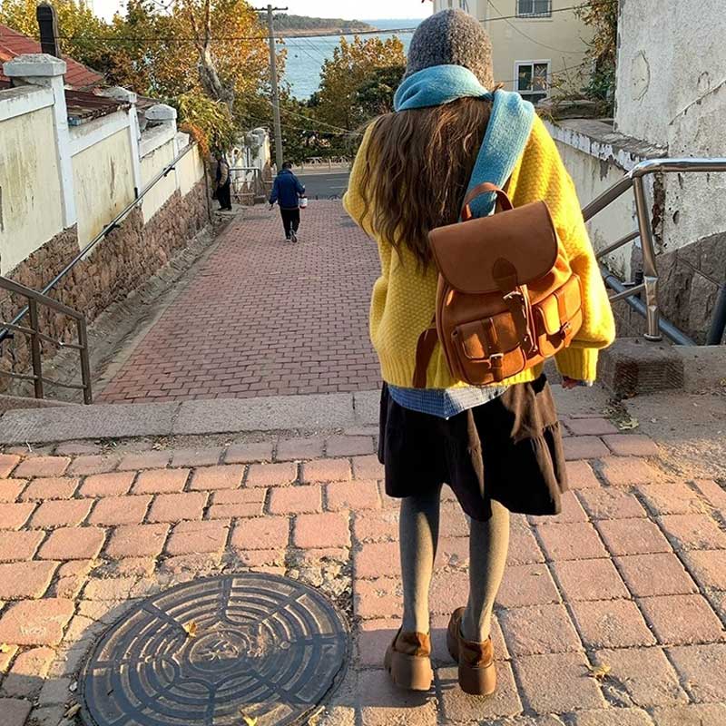 ワッフルルーズニット(2colors)