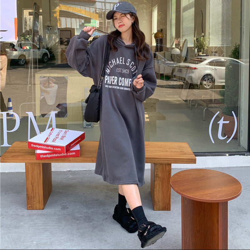 ビッグロゴパーカーワンピース(3colors)