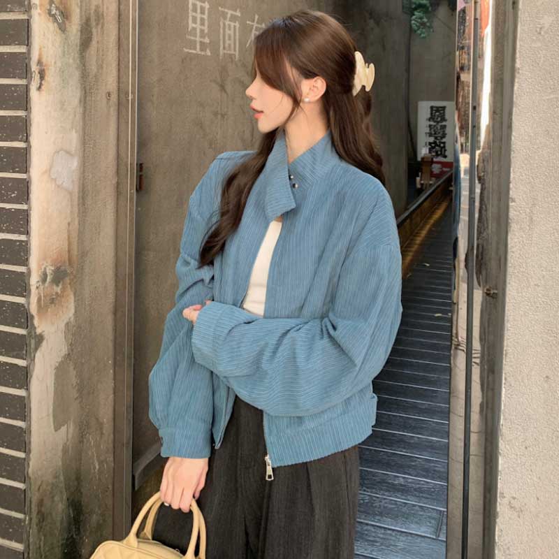 コーデュロイジップアップジャケット(2colors)