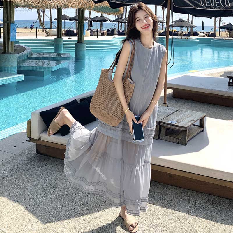 シアーティアードワンピース