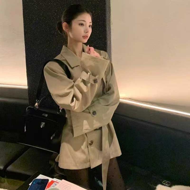 ウエストマークショートトレンチコート(2colors)