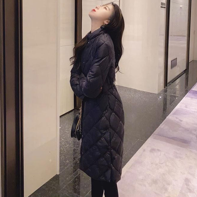 スタンドカラーキルティングコート(2colors)