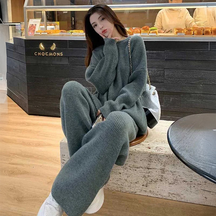 リブニットセットセットアップ