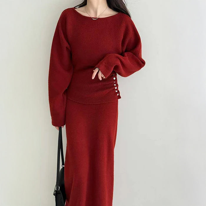 ウエストマークニットセットアップ(4colors)