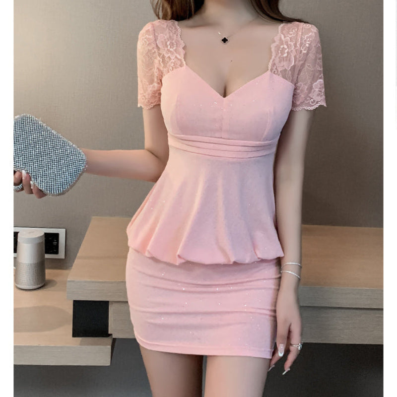 MARS系統トゥララ　ピンクレースミニスカート MARS系統トゥララ ピンクレースミニスカート