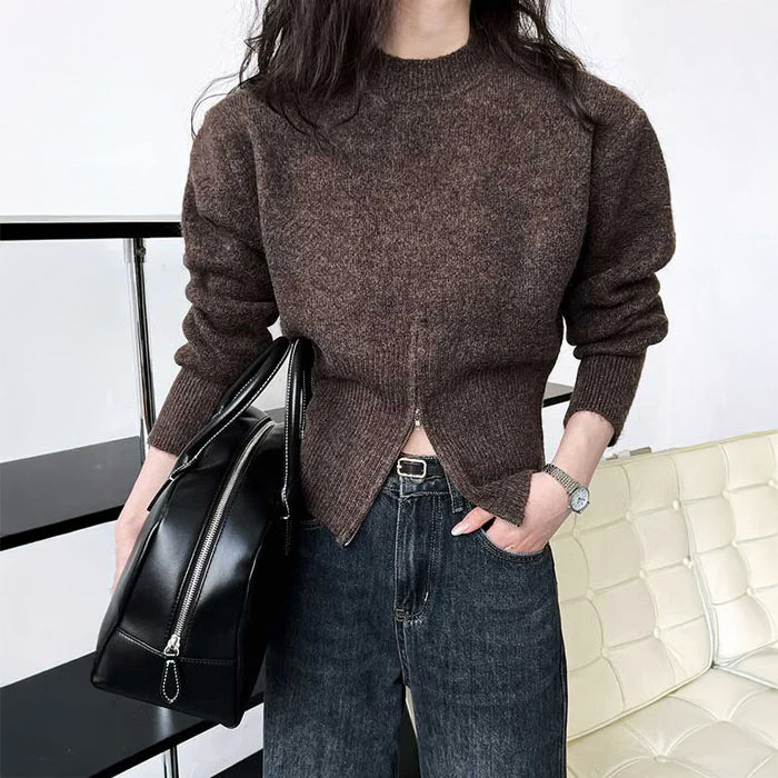 ウエストシェイプジップニット(3colors)