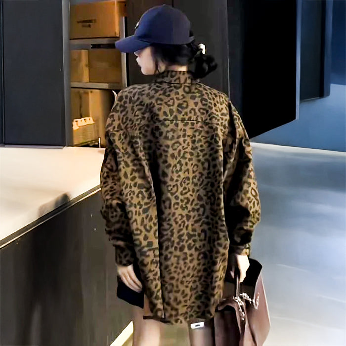 レオパードオーバーサイズシャツ