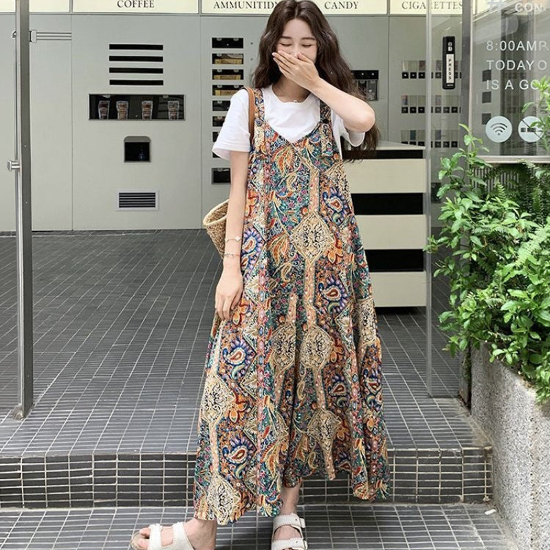 エスニックサロペットパンツ