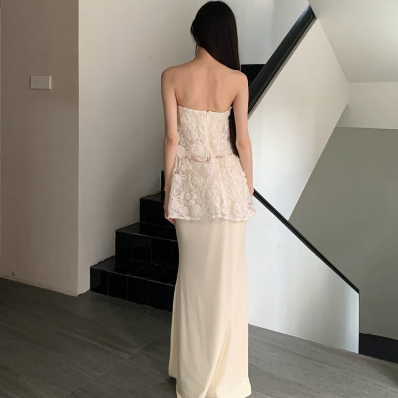 チューブトップス×ロングスカートセット