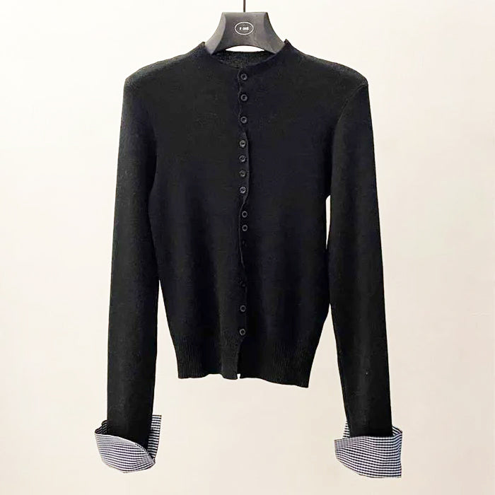 アクセントボタンカーディガン(4colors)