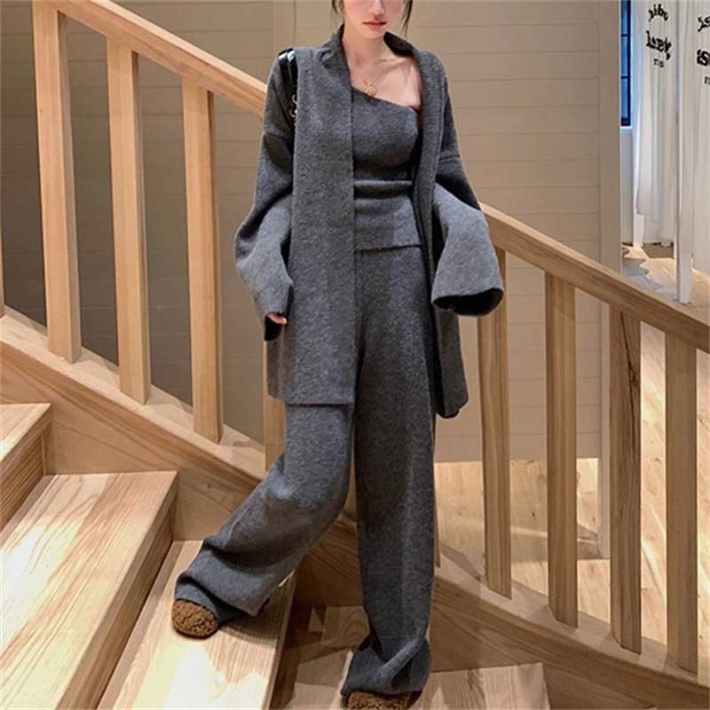 3ピースニットアンサンブル(6colors)