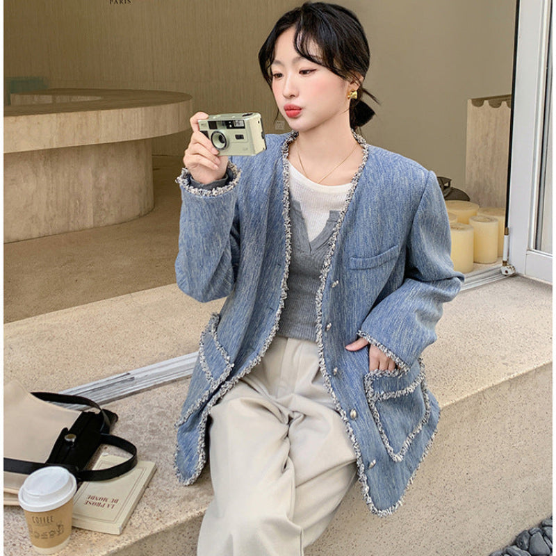 フリンジデザインブレザージャケット