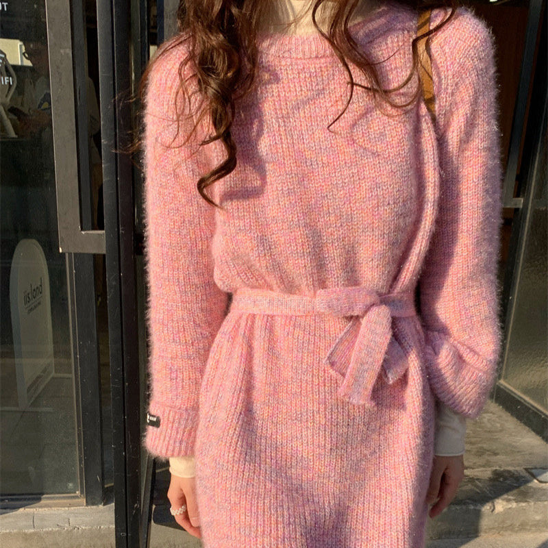 ミックスモヘアショート丈ワンピース(3colors)
