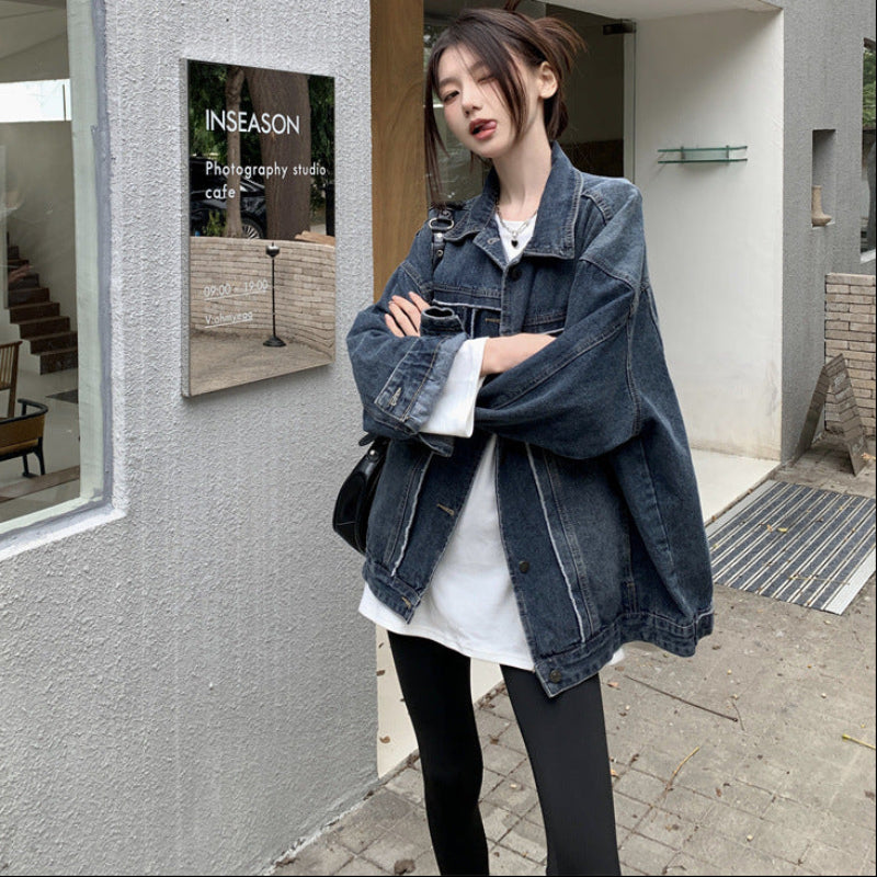 レトロブルーデニムジャケット