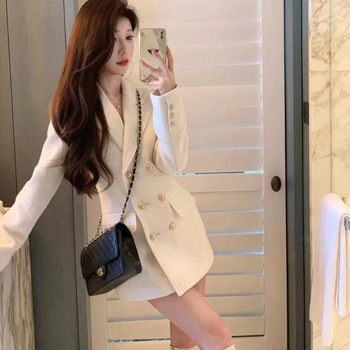 ホワイトウエストシェイプコート