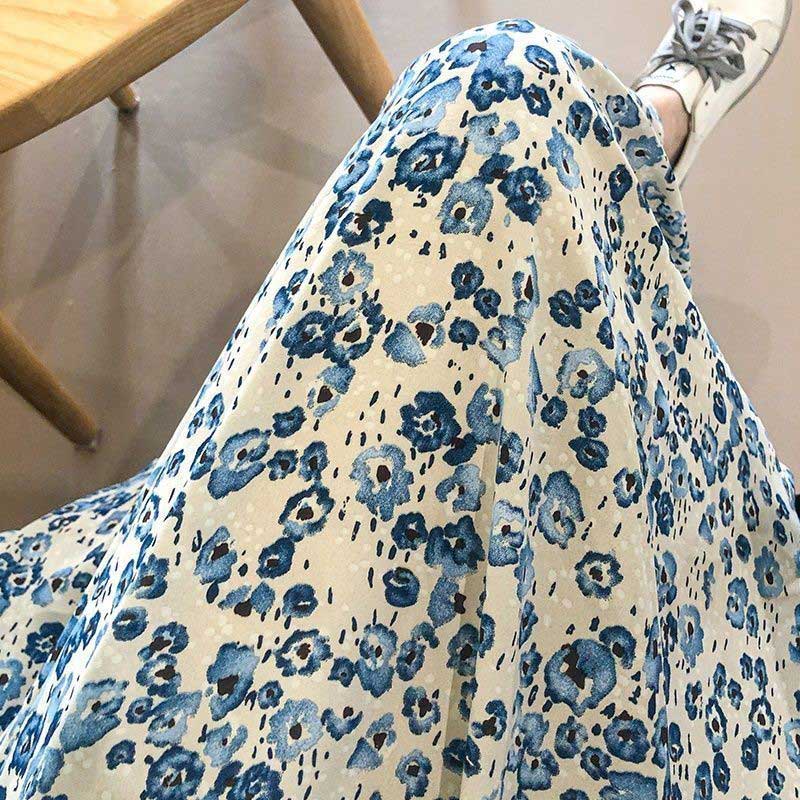 小花柄ボウタイフリルワンピース(3colors)