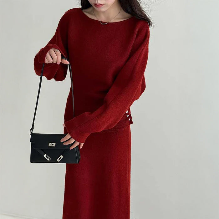 ウエストマークニットセットアップ(4colors)