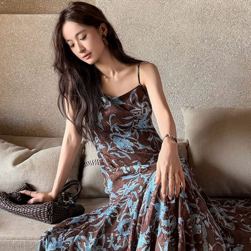 アートフラワーキャミソールワンピース(2colors)