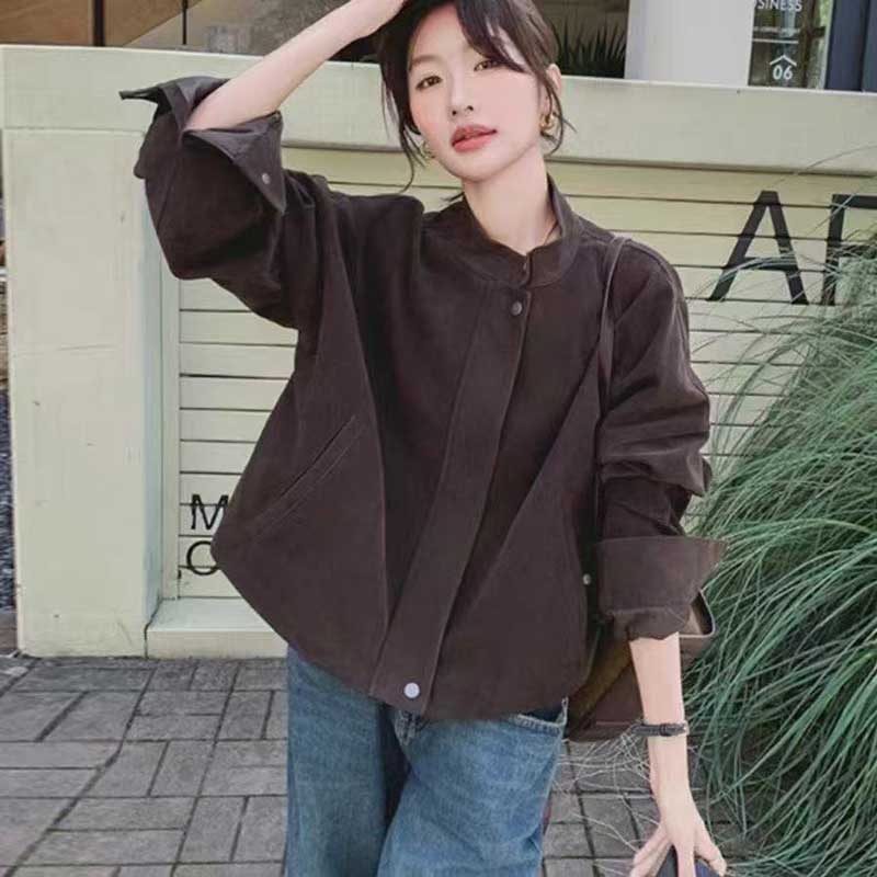 スタンドカラースエーブルゾン