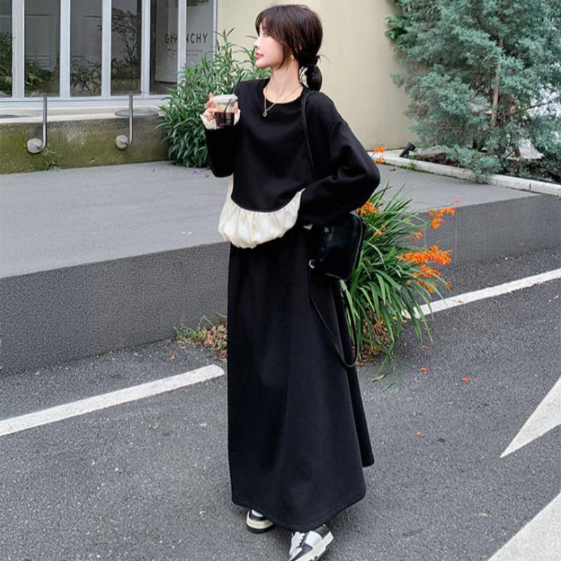 スウェットバルーントップス×スカートセット