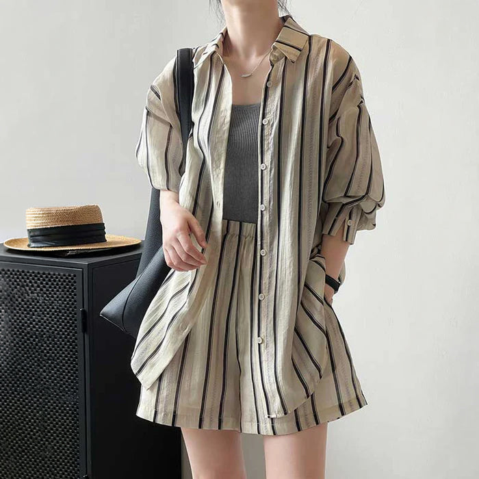 マニッシュストライプセットアップ