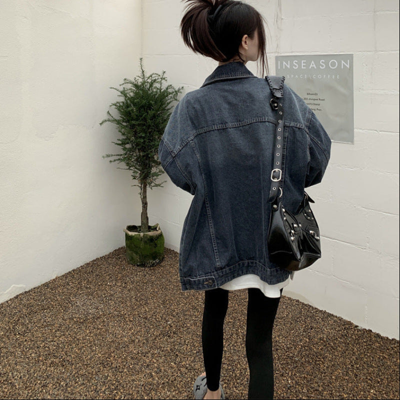 レトロブルーデニムジャケット