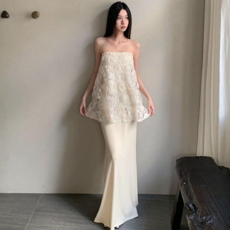 チューブトップス×ロングスカートセット