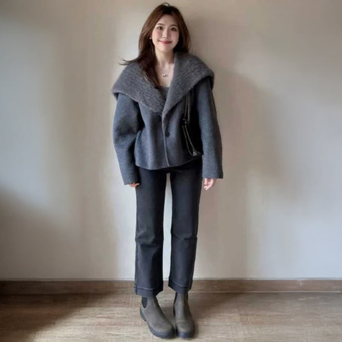 シャギーカラーメルトンコート