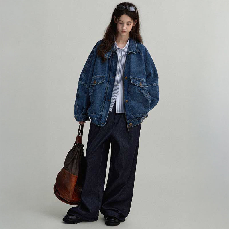 ドロップショルダーデニムジャケット