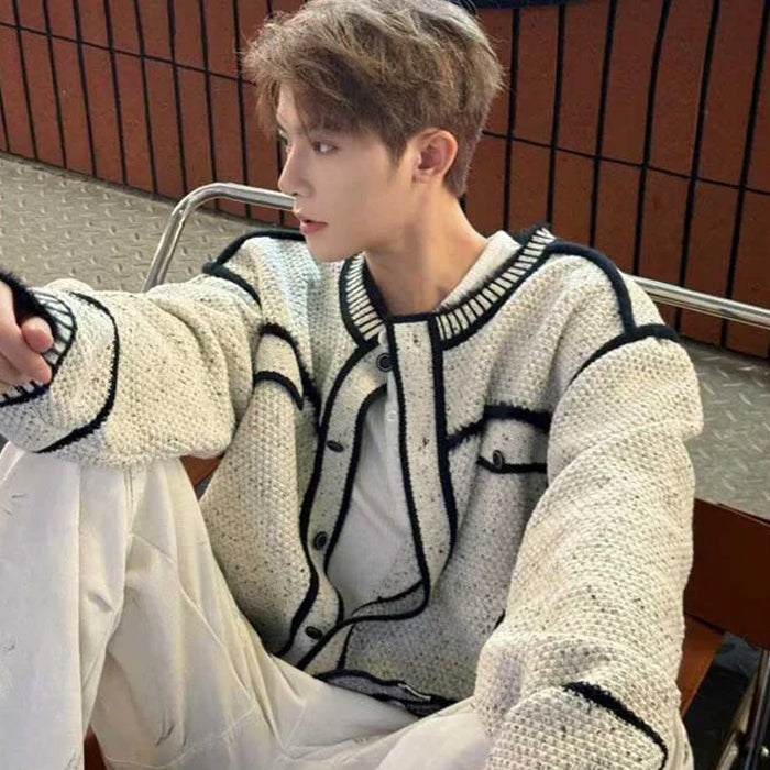 ブラックラインカーディガン