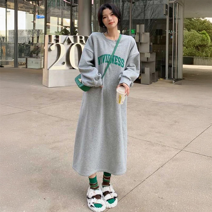 ロゴスウェットワンピース(2colors)