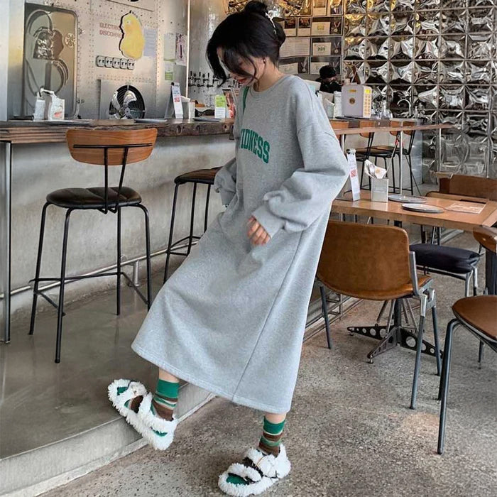 ロゴスウェットワンピース(2colors)