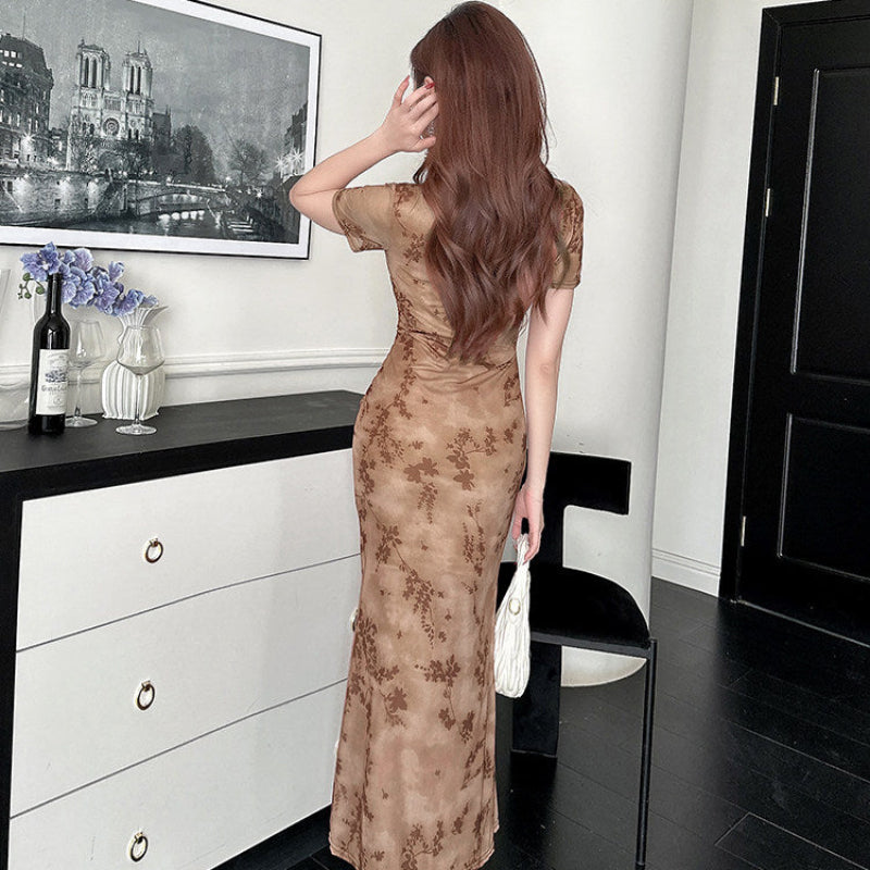 タイダイカラーマーメイドドレス(3colors)