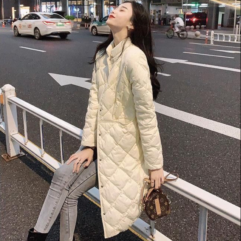 スタンドカラーキルティングコート(2colors)