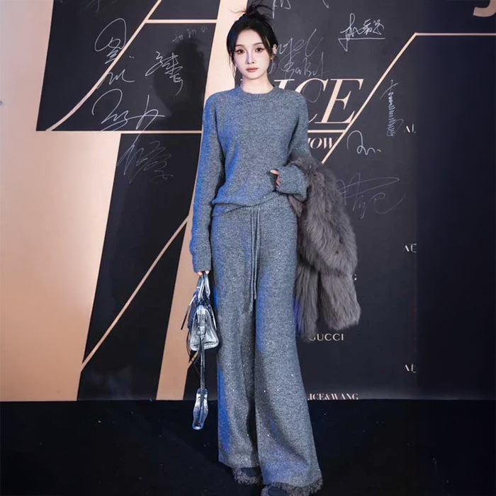 カジュアルニットセットアップ