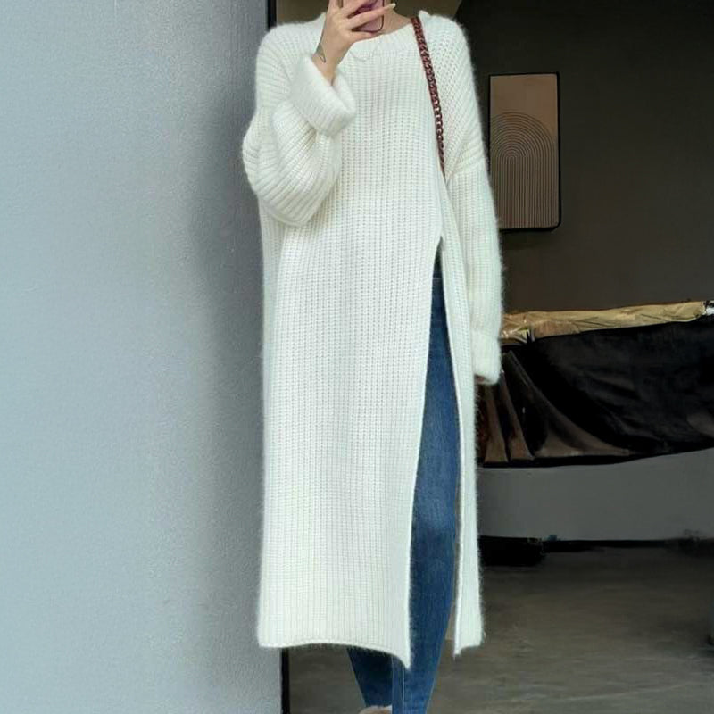 サイドスリットロングニット(2colors)