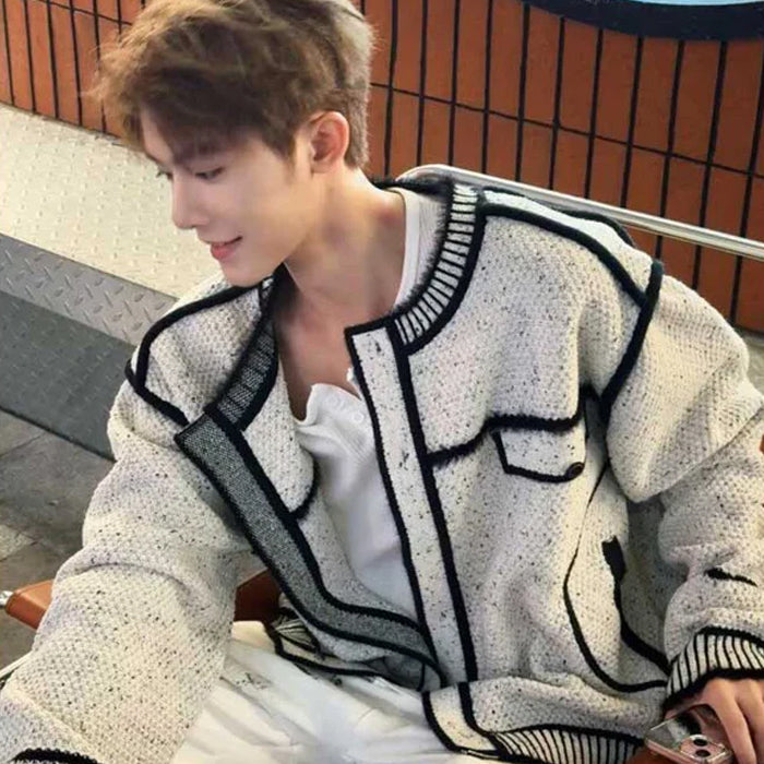 ブラックラインカーディガン