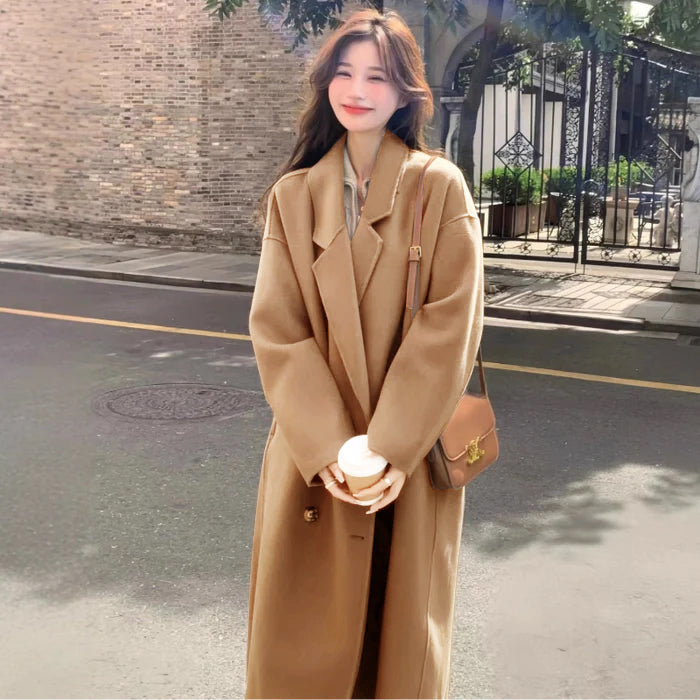 ウールブレンドロングコート(6colors)