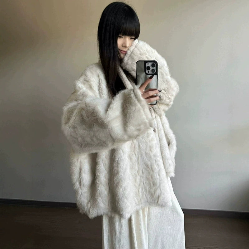 フェイクムートンショートコート(3colors)